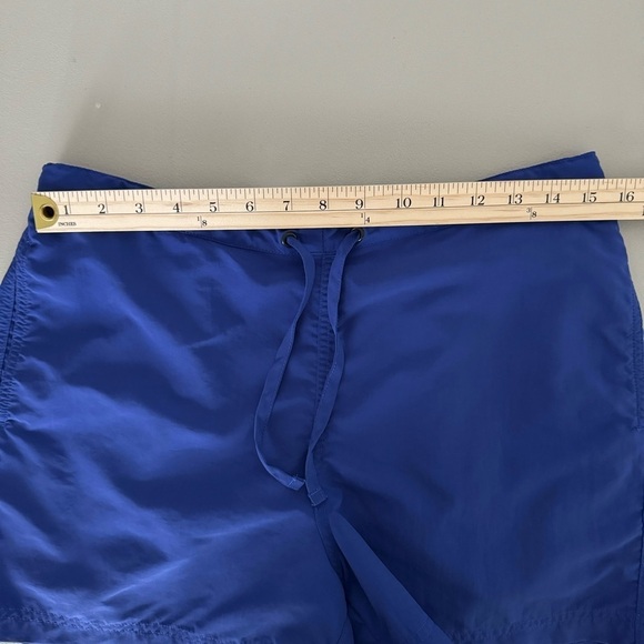 Land's End Women's Nylon Draw String Elastic Waistband Hiking Shorts Blue Small - Picture 6 of 8